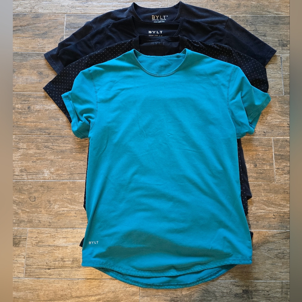 Men's Teal and Black Shirts